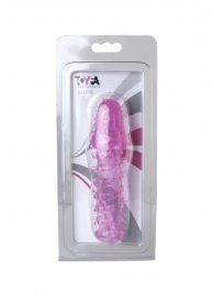 Розовая насадка с нежными шипами - 13,5 см. - Toyfa Basic - в Череповце купить с доставкой