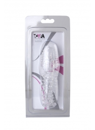 Прозрачная насадка с шишечками и шипами - 13,5 см. - Toyfa Basic - в Череповце купить с доставкой