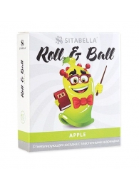 Стимулирующий презерватив-насадка Roll   Ball Apple - Sitabella - купить с доставкой в Череповце