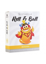 Стимулирующий презерватив-насадка Roll   Ball Banana - Sitabella - купить с доставкой в Череповце