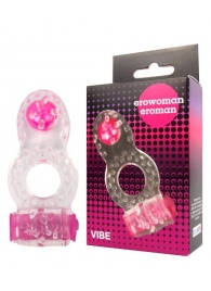 Прозрачное эрекционное кольцо Erowoman-Eroman - Erowoman-Eroman - в Череповце купить с доставкой