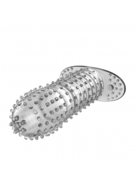 Закрытая прозрачная насадка Crystal sleeve - 12 см. - Erowoman-Eroman - в Череповце купить с доставкой