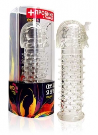 Закрытая прозрачная насадка на пенис Crystal Sleeve Faraon - 13,5 см. - Erowoman-Eroman - в Череповце купить с доставкой