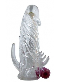Закрытая прозрачная вибронасадка на пенис Crystal Sleeve Vibe - Erowoman-Eroman - в Череповце купить с доставкой