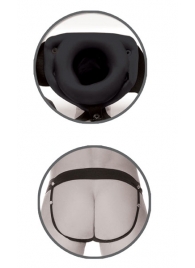 Черный полый страпон унисекс Hollow Strap-On - 14,5 см. - Pipedream - купить с доставкой в Череповце