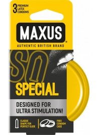 Презервативы с точками и рёбрами в железном кейсе MAXUS Special - 3 шт. - Maxus - купить с доставкой в Череповце