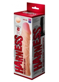 Насадка на пояс Harness RED LINE - 21,5 см. - LOVETOY (А-Полимер) - купить с доставкой в Череповце