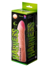 Фаллическая насадка на трусики харнесс - 17,5 см. - LOVETOY (А-Полимер) - купить с доставкой в Череповце