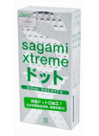 Презервативы Sagami Xtreme Type-E с точками - 10 шт. - Sagami - купить с доставкой в Череповце