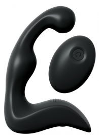 Черный вибромассажер простаты с пультом ДУ Control P-Spot Pro - Pipedream - в Череповце купить с доставкой