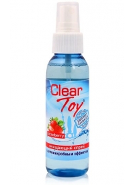 Очищающий спрей для игрушек CLEAR TOY Strawberry - 100 мл. - Биоритм - купить с доставкой в Череповце