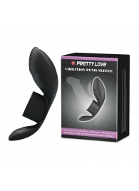 Черное кольцо на пенис с вибрацией Vibration Penis Sleeve - Baile - в Череповце купить с доставкой