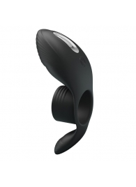 Черное кольцо на пенис с вибрацией Vibration Penis Sleeve - Baile - в Череповце купить с доставкой