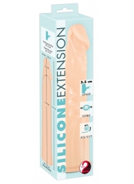Телесная насадка-удлинитель Silicone Extension - 19 см. - Orion - в Череповце купить с доставкой