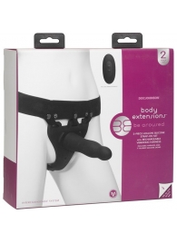 Черный полый вибрострапон Body Extensions BE Aroused - 17,78 см. - Doc Johnson - купить с доставкой в Череповце