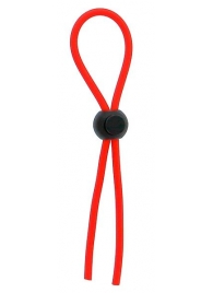 Красное эрекционное лассо с одной бусинкой-утяжкой STRETCHY THICK LASSO - Dream Toys - в Череповце купить с доставкой