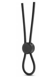 Черное силиконовое лассо на пенис SILICONE LOOP COCK RING - Blush Novelties - в Череповце купить с доставкой