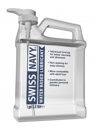 Канистра лубриканта Swiss Navy Water Based Lube на водной основе - 3,8 л. - Swiss navy - купить с доставкой в Череповце