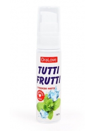 Гель-смазка Tutti-frutti со вкусом сладкой мяты - 30 гр. - Биоритм - купить с доставкой в Череповце
