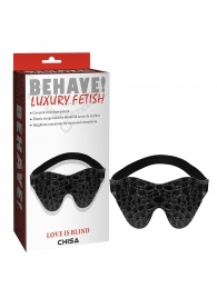 Черная маска на глаза Behave - Chisa - купить с доставкой в Череповце