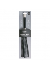Черная плеть Easytoys Flogger With Metal Grip - 38 см. - Easy toys - купить с доставкой в Череповце