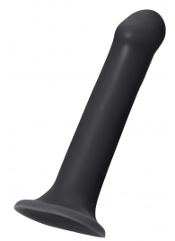 Черный фаллос на присоске Silicone Bendable Dildo XL - 20 см. - Strap-on-me - купить с доставкой в Череповце