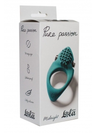 Зеленое эрекционное виброкольцо Pure Passion Midnight - Lola Games - в Череповце купить с доставкой