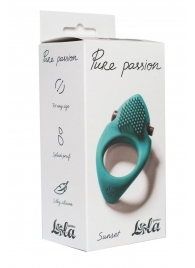 Зеленое эрекционное виброкольцо Pure Passion Sunset - Lola Games - в Череповце купить с доставкой