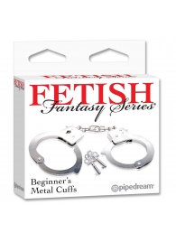 Металлические наручники Beginner s Metal Cuffs - Pipedream - купить с доставкой в Череповце