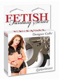 Металлические серебристые наручники Designer Metal Handcuffs - Pipedream - купить с доставкой в Череповце