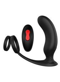 Черный массажер простаты REMOTE P-PLEASER - Dream Toys - в Череповце купить с доставкой