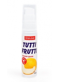 Гель-смазка Tutti-frutti со вкусом сочной дыни - 30 гр. - Биоритм - купить с доставкой в Череповце