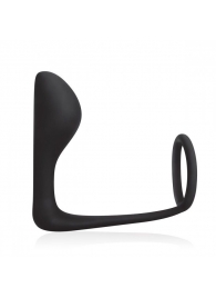 Стимулятор простаты с фиксацией эрекционным кольцом Prostate Gear - BlueLine - в Череповце купить с доставкой