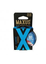 Классические презервативы в пластиковом кейсе MAXUS Classic - 3 шт. - Maxus - купить с доставкой в Череповце
