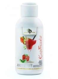Интимный гель-смазка JUICY FRUIT с ароматом клубники - 100 мл. - БиоМед - купить с доставкой в Череповце
