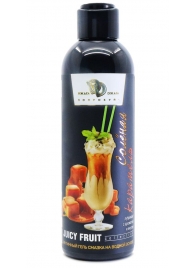Интимный гель-смазка JUICY FRUIT с ароматом солёной карамели - 200 мл. - БиоМед - купить с доставкой в Череповце