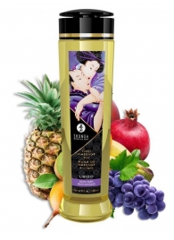 Массажное масло Libido Exotic Fruits с ароматом экзотических фруктов - 240 мл. - Shunga - купить с доставкой в Череповце