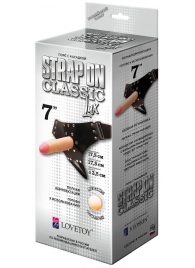 Пояс-трусики с насадкой Classic lux-Duke - 17,5 см. - LOVETOY (А-Полимер) - купить с доставкой в Череповце