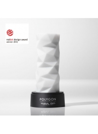 Белый 3D мастурбатор POLYGON - Tenga - в Череповце купить с доставкой