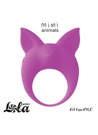 Фиолетовое эрекционное кольцо Kitten Kyle - Lola Games - в Череповце купить с доставкой