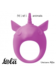Фиолетовое эрекционное кольцо Unicorn Alfie - Lola Games - в Череповце купить с доставкой