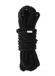 Черная веревка для шибари DELUXE BONDAGE ROPE - 5 м. - Dream Toys - купить с доставкой в Череповце