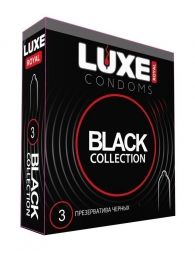 Черные презервативы LUXE Royal Black Collection - 3 шт. - Luxe - купить с доставкой в Череповце