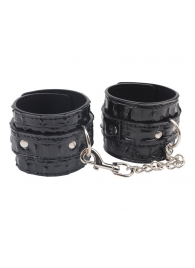 Черные наручники Surrender Wrist Restraints - Chisa - купить с доставкой в Череповце