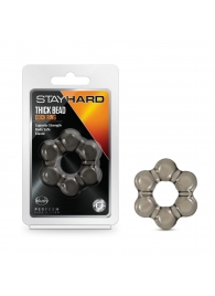 Дымчатое эрекционное кольцо Stay Hard Thick Bead Cock Ring - Blush Novelties - в Череповце купить с доставкой