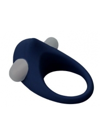 Гладкое синее эрекционное виброкольцо STIMU RING - Dream Toys - в Череповце купить с доставкой