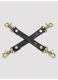 Черный фиксатор для манжет Bound to You Faux Leather Hogtie - Fifty Shades of Grey - купить с доставкой в Череповце