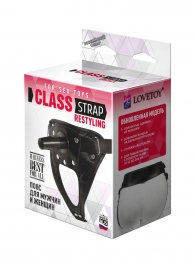 Черный пояс для насадок CLASS STRAP Restyling - LOVETOY (А-Полимер) - купить с доставкой в Череповце