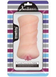 Телесный мастурбатор-вагина X-Basic Pocket Pussy без вибрации - Lovetoy - в Череповце купить с доставкой