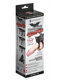 Гигантский фаллоимитатор на присоске в комплекте с трусиками - 26 см. - LOVETOY (А-Полимер) - купить с доставкой в Череповце